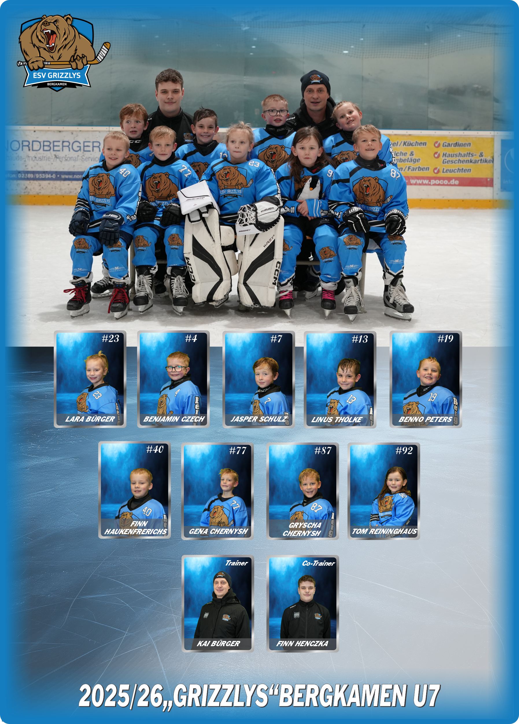 Team-Poster Grizzlys U7